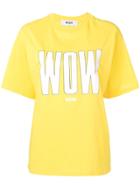 Msgm Yellow Wow T-shirt