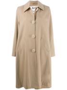Acne Studios Single-breasted Menswear Mac Inspired Coat - Neutrals