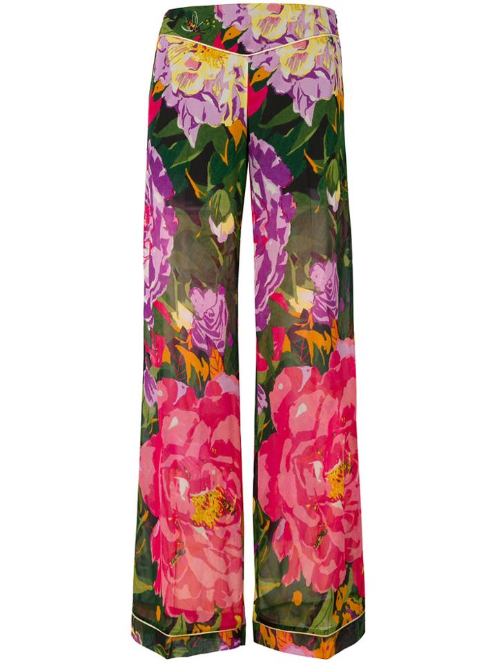 Twin-set Summer Garden Print Palazzo Pants - Multicolour