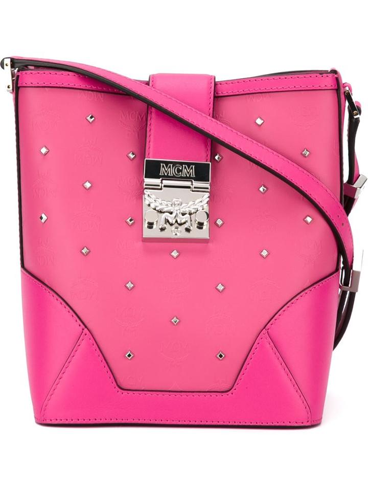 Mcm Studded Shoulder Bag