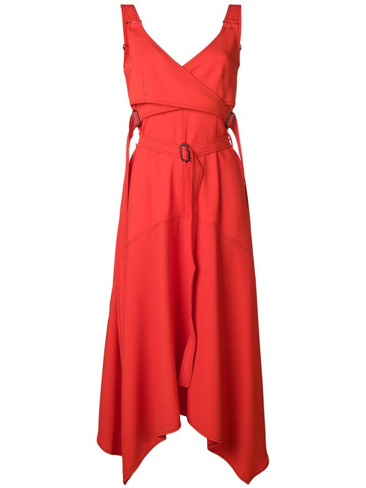 Sportmax Belted Design Dress - Red