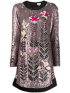 Temperley London Magnolia Sequin Shift-dress - Pink