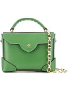 Manu Atelier Micro Bold Top Top Handle Bag - Green