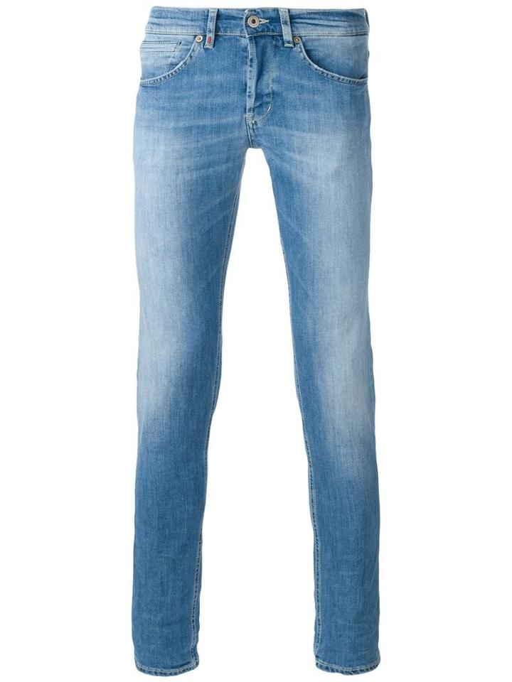 Dondup George Jeans, Men's, Size: 35, Blue, Cotton/spandex/elastane/polyester/cotton