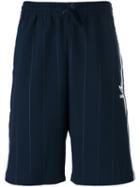 Adidas Originals - Side Stripe Track Shorts - Men - Polyester - L, Blue, Polyester