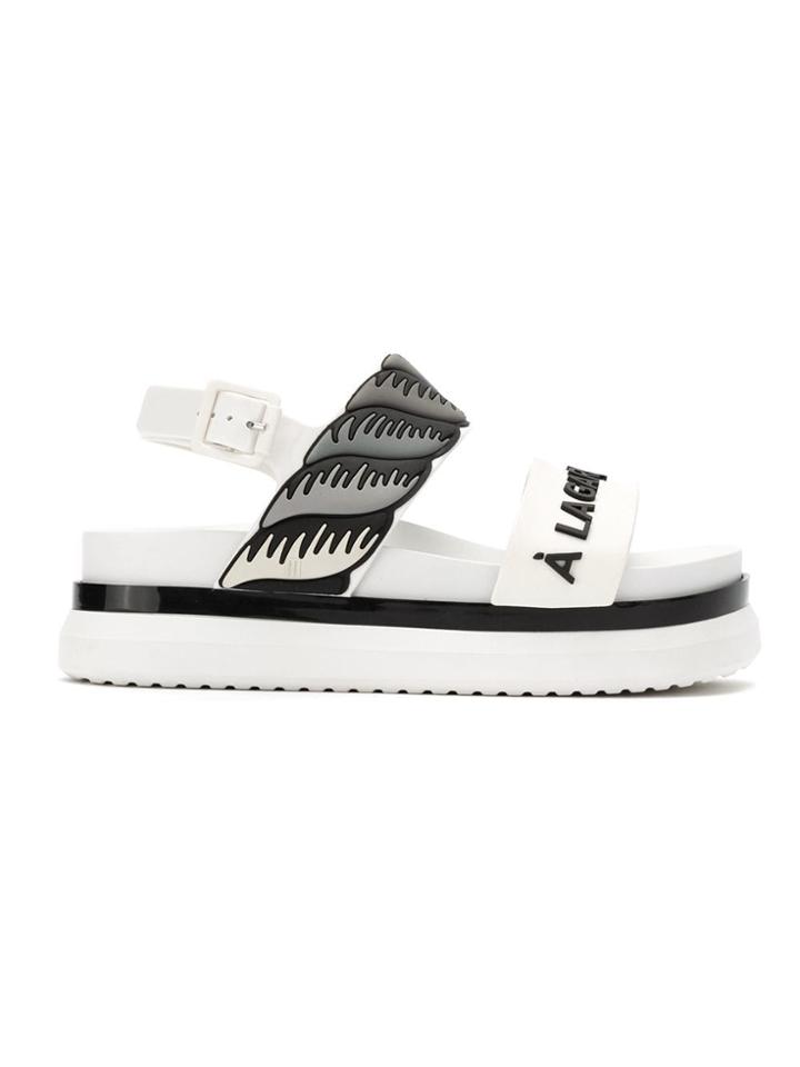 À La Garçonne Cosmic Ii X Melissa Sandals - White