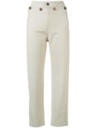 See By Chloé Button Detail Trousers - Nude & Neutrals