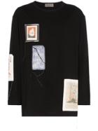 Yohji Yamamoto Patchwork Long-sleeve T-shirt - Black