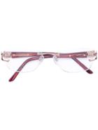Cazal - 'westbound' Glasses - Women - Acetate/titanium - 54, Red, Acetate/titanium