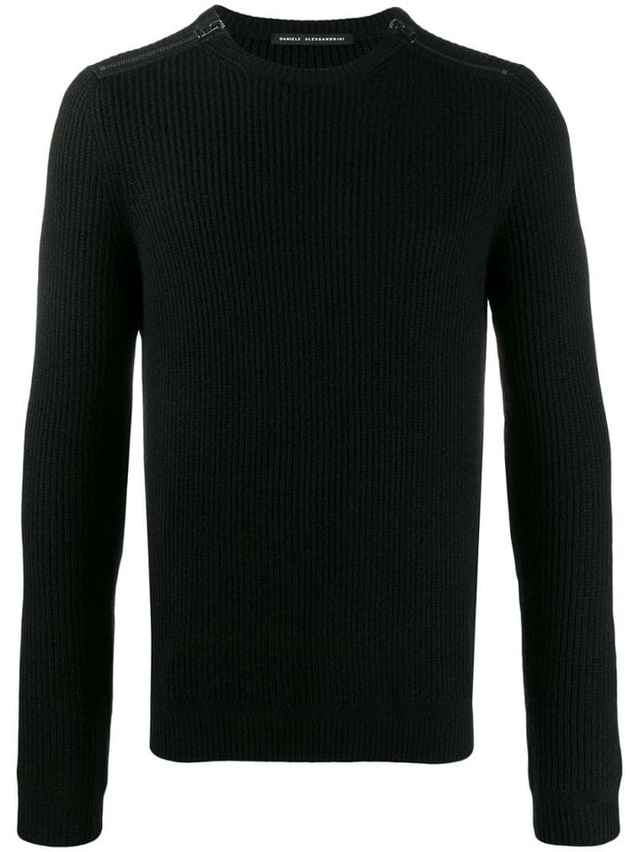 Daniele Alessandrini Zip Detail Jumper - Black