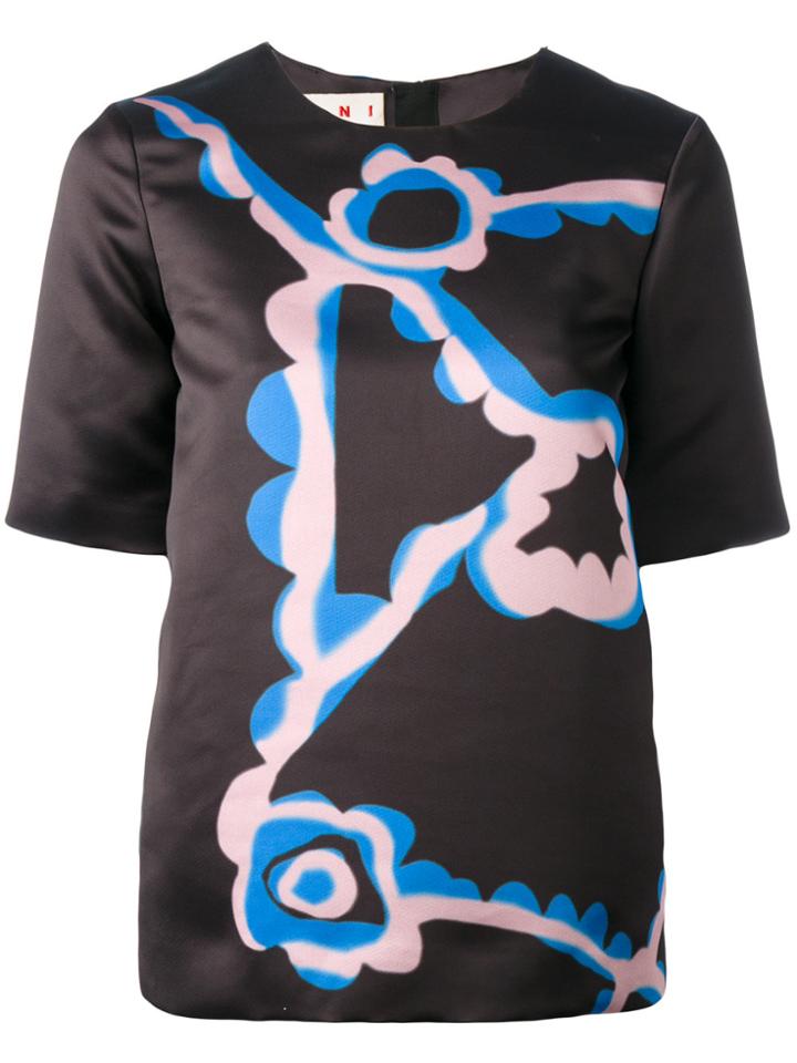 Marni Printed Top - Black