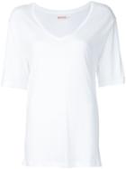 Organic By John Patrick V-neck T-shirt, Women's, Size: Medium, White, Viscose