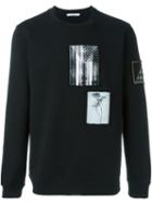 Givenchy Contrast Patch Sweatshirt, Men's, Size: Small, Black, Cotton