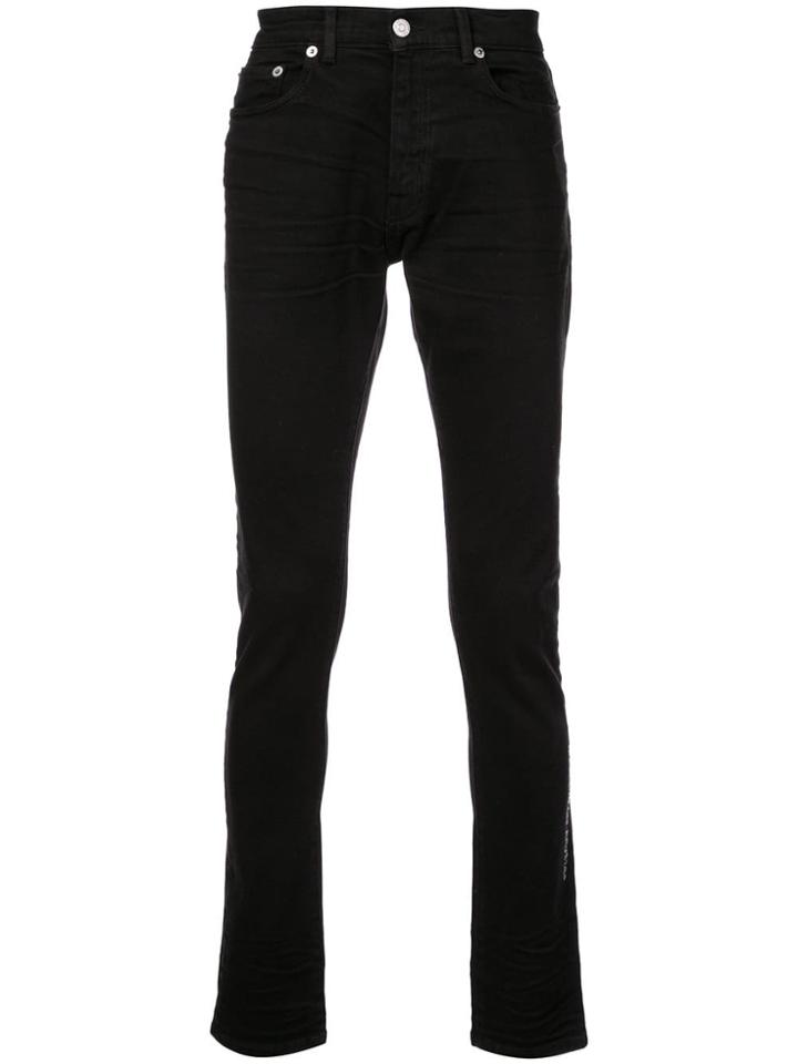 Adaptation Logo Patch Flared Jeans - Black