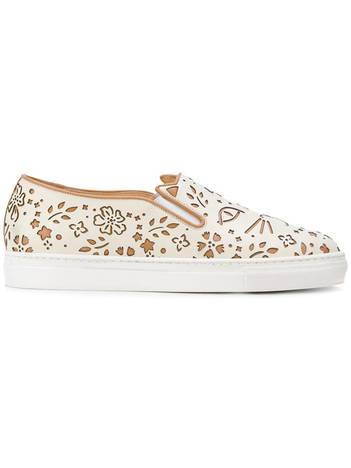 Charlotte Olympia Cool Cat Sneakers - Nude & Neutrals