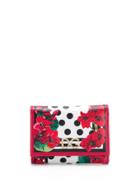 Dolce & Gabbana Floral Spot Print Purse - Red
