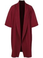 Homme Plissé Issey Miyake Pleated Long Kimono - Red