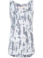 Raquel Allegra Bleached Effect Vest Top - Grey