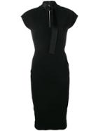 Victoria Beckham Buckle Midi Dress - Black