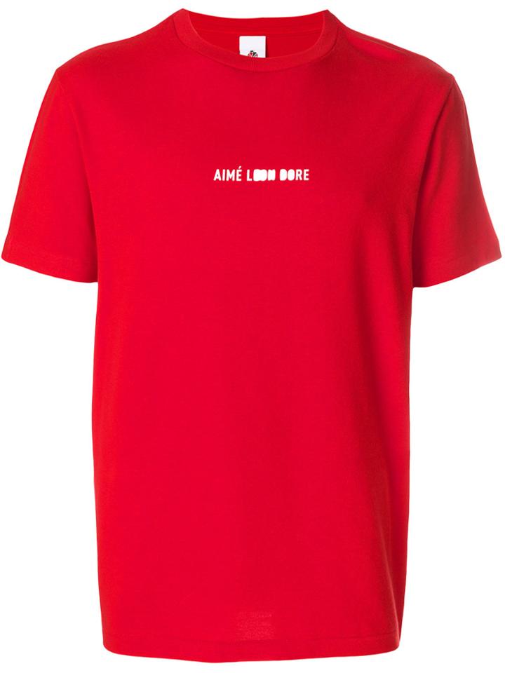 Aimé Leon Dore Logo Print T-shirt - Red