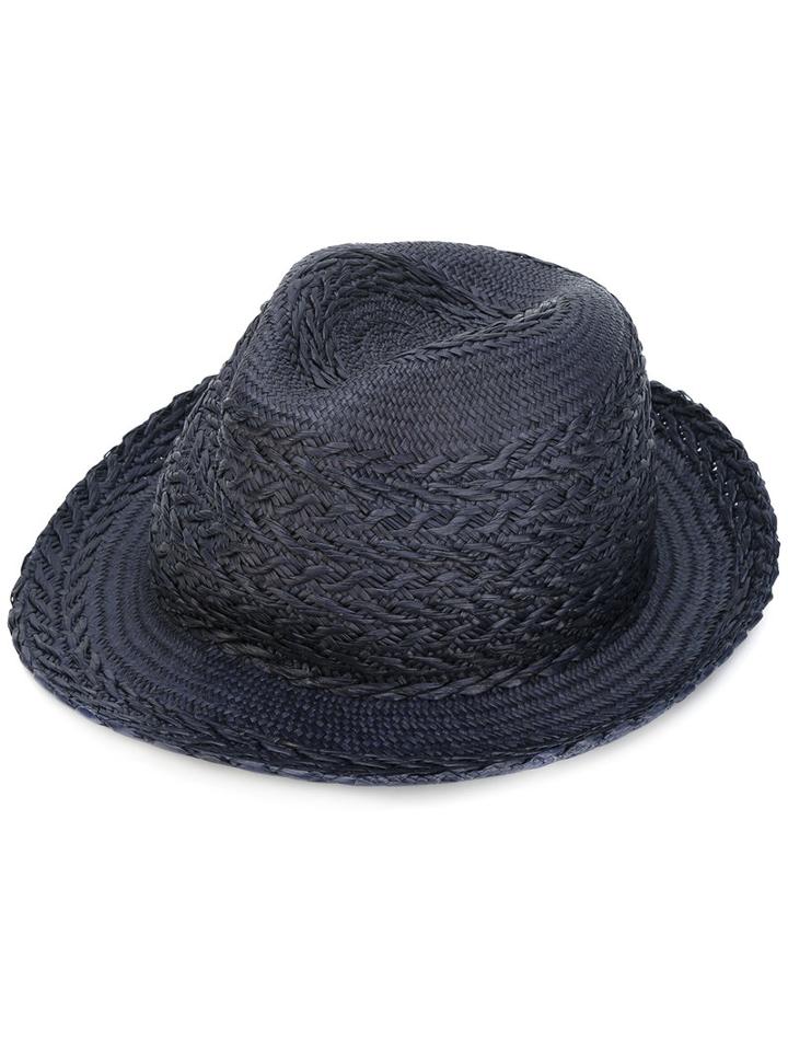Paul Smith - Woven Hat - Men - Straw - S, Blue, Straw