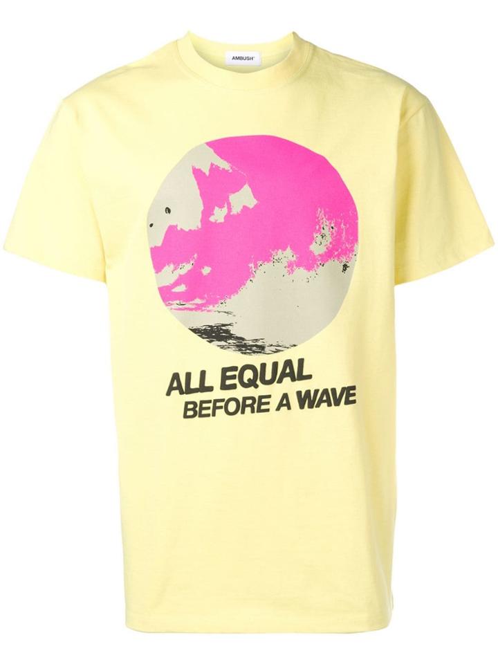 Ambush Graphic Print T-shirt - Yellow
