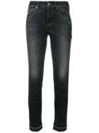 Cambio Stud Detail Skinny Jeans - Black
