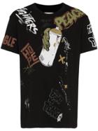 Faith Connexion Graffiti Tag Cotton T-shirt - Black