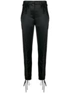 Dolce & Gabbana Lace-up Trousers - Black