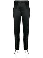 Dolce & Gabbana Lace-up Trousers - Black