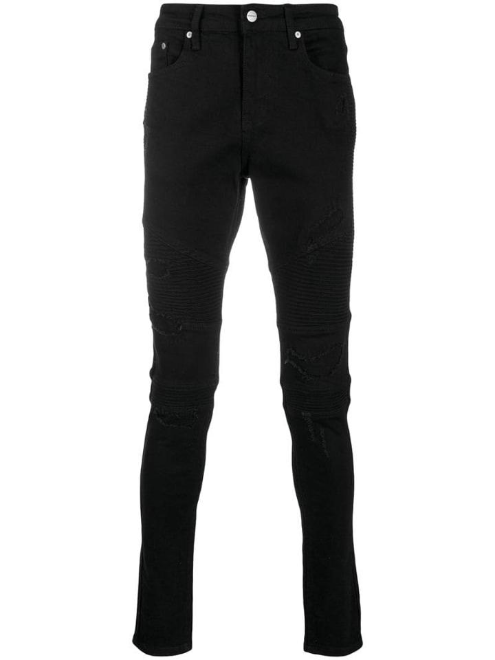 Represent Skinny Biker Jeans - Black