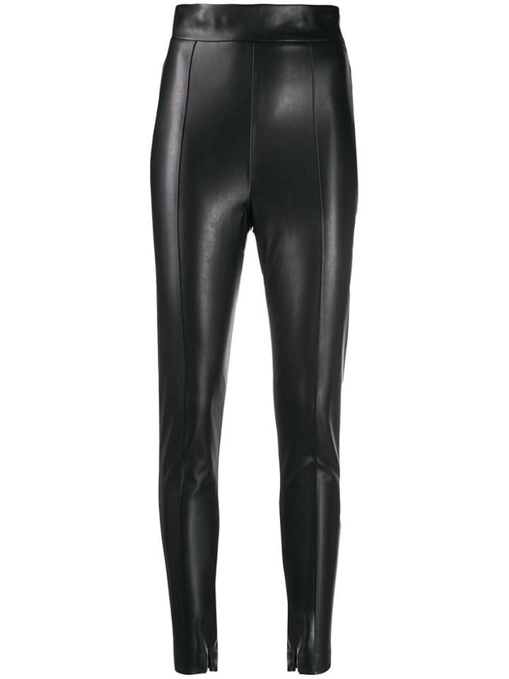 Ermanno Scervino Faux Leather Skinny Trousers - Black