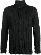 Issey Miyake Men Lightweight Pleated Jacket - Black