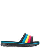 Camper Rainbow Strap Sandals - Black
