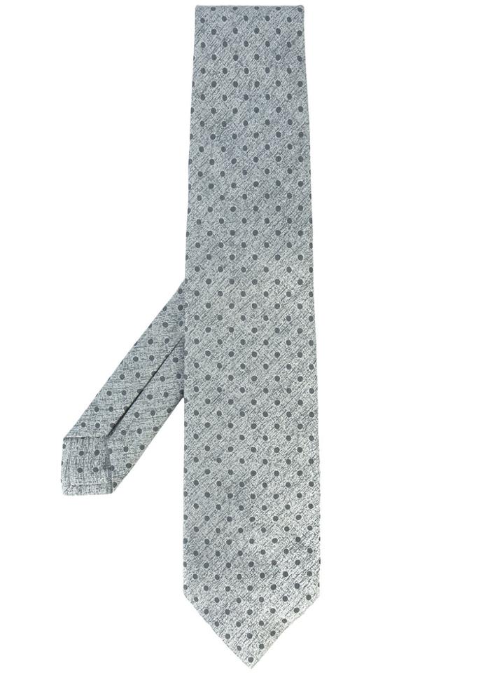 Isaia Dotted Tie - Grey