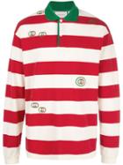 Gucci Striped Rugby Shirt - Red