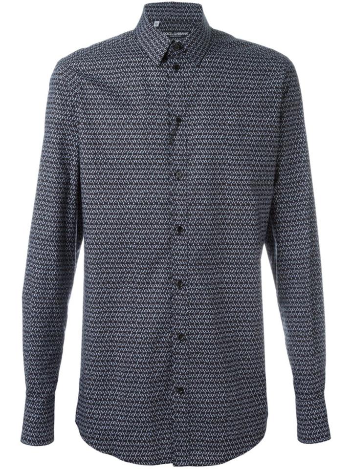 Dolce & Gabbana Printed Shirt - Blue