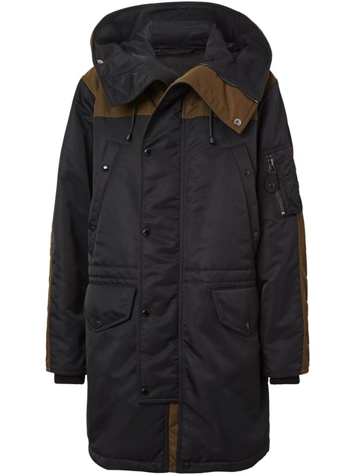 Burberry Coloublock Padded Parka - Black