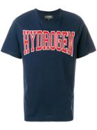 Hydrogen Logo Print T-shirt - Blue