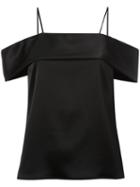 Rebecca Vallance Off-the-shoulder Cami Top, Women's, Size: 12, Black, Triacetate