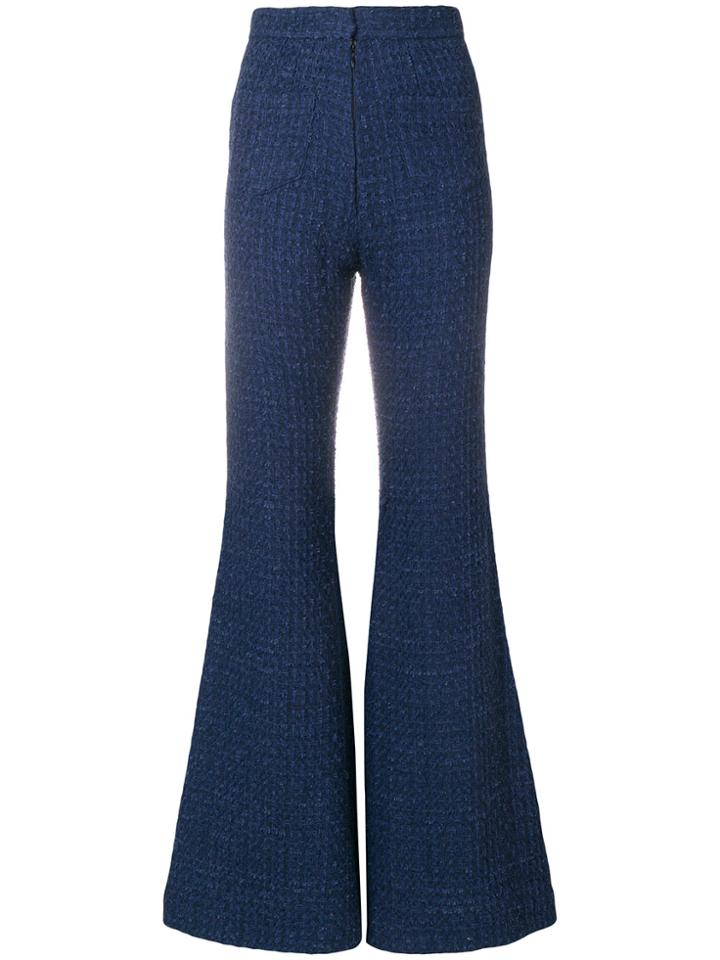 Balmain Super Flared Trousers - Blue