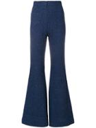 Balmain Super Flared Trousers - Blue