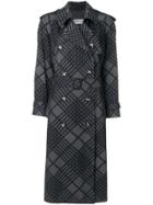 Yves Saint Laurent Vintage Belted Trench Coat - Grey