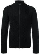 Lanvin Cable Knit Cardigan, Men's, Size: Medium, Black, Merino