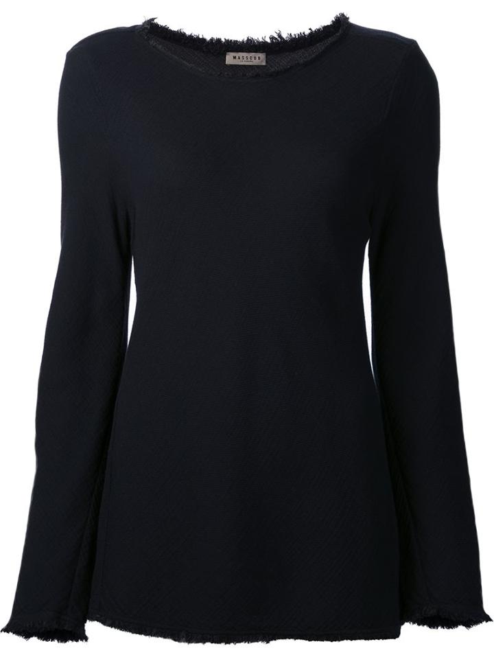 Masscob Frayed Edges Blouse