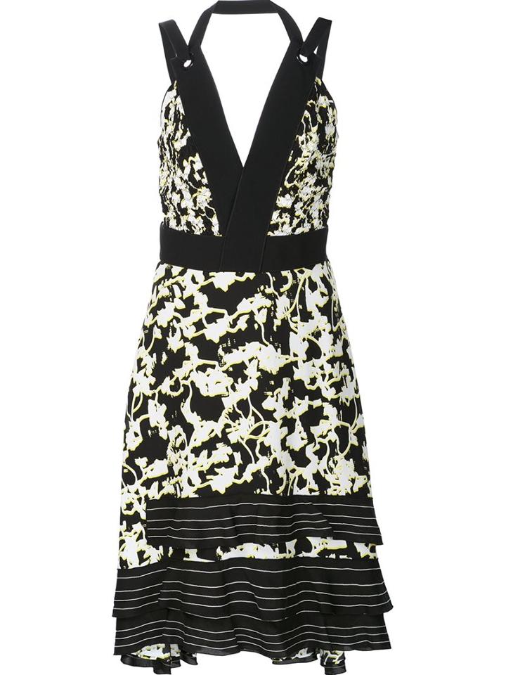 Proenza Schouler Floral V-neck Dress