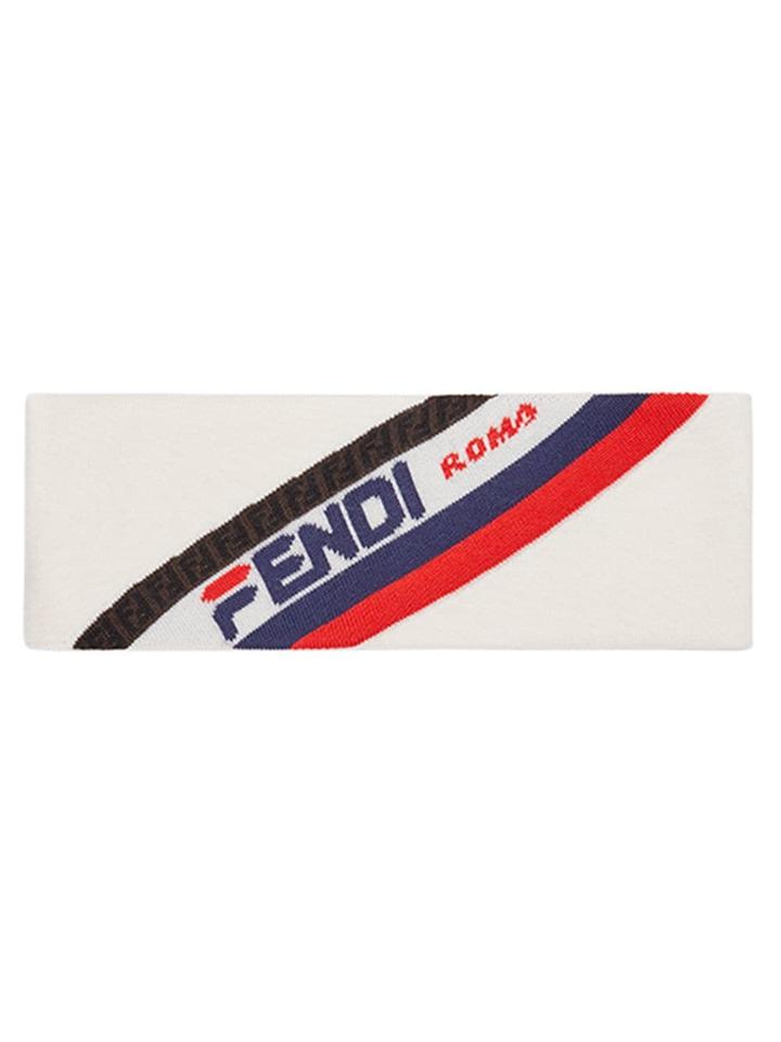 Fendi Fila Logo Headband - White