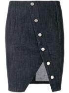Rta Wrap-effect Skirt - Blue