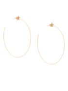 Diane Kordas Star Hoop Earrings - Metallic