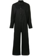 Mm6 Maison Margiela Shirt Style Jumpsuit - Black